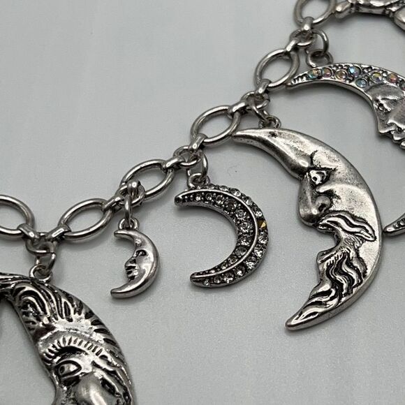 Kirks Folly Necklace Moon & Stars Shadow Charms - Picture 5 of 9